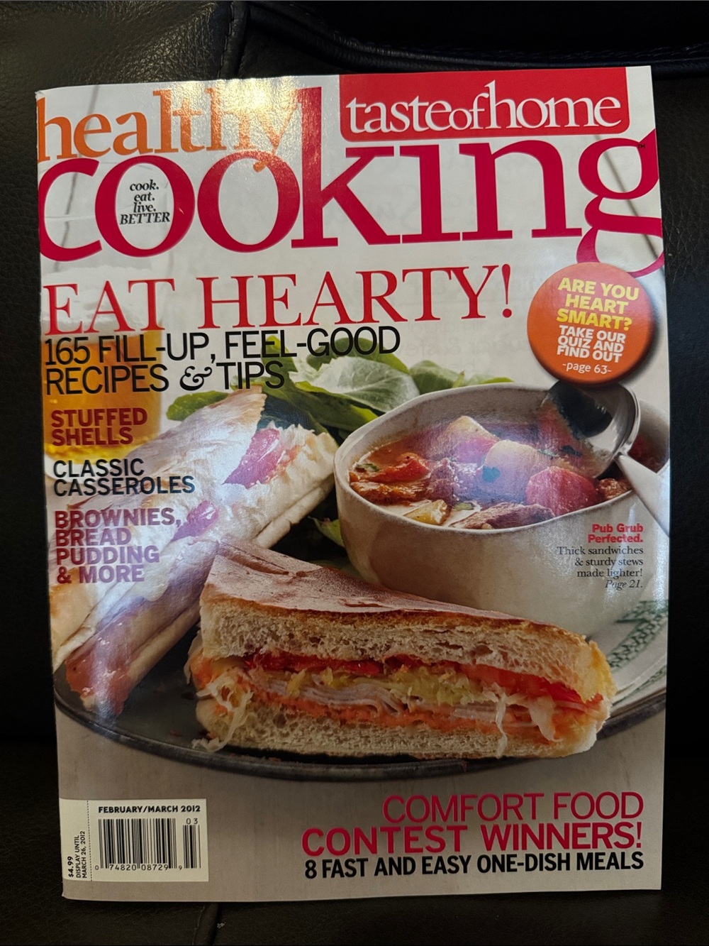 5/$15 Taste of Home Healthy Cooking Magazine - February March 2012